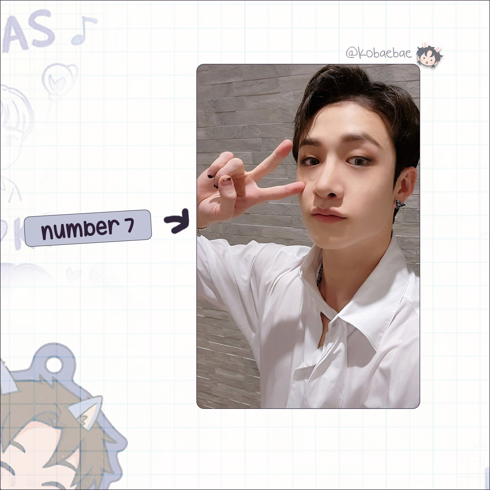 Skz - Channie handmade photocards kpop inspired - Set 1