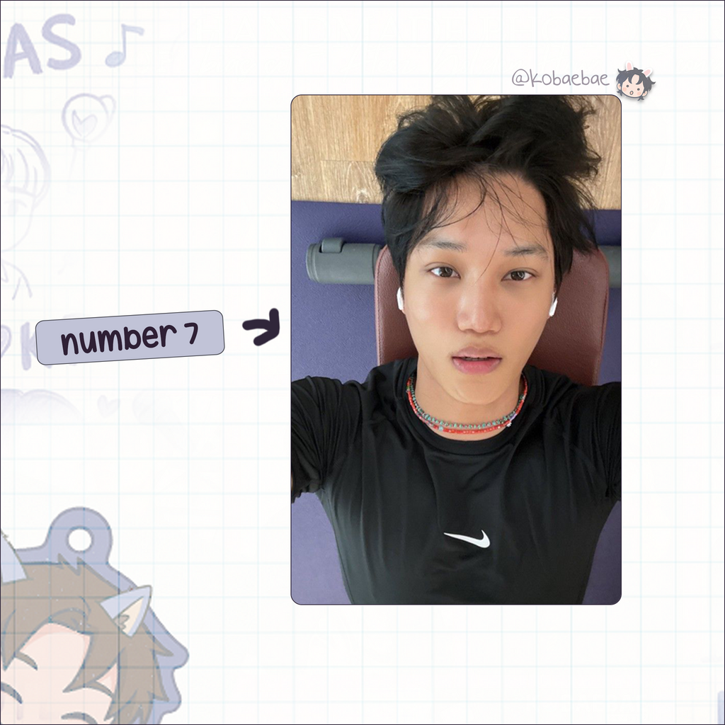 Kai - handmade photocards kpop inspired - bias set