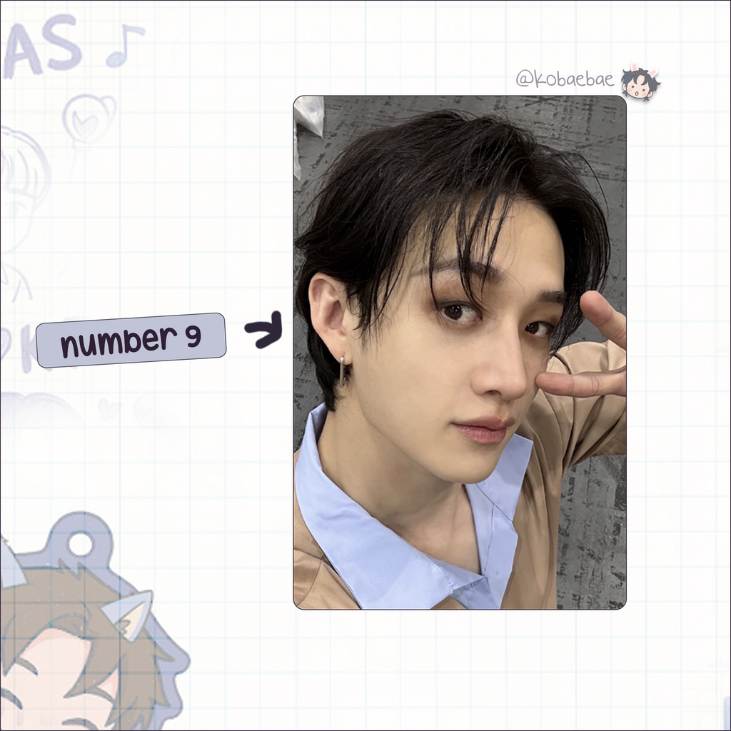 Skz (Stray Kids) - Bang Chan handmade photocards kpop inspired - Set 9