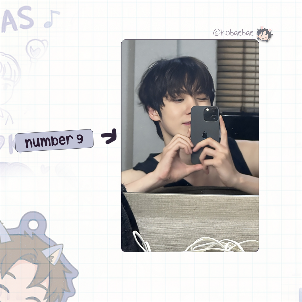 Ateez - Yunho handmade photocards kpop inspired - Set 6