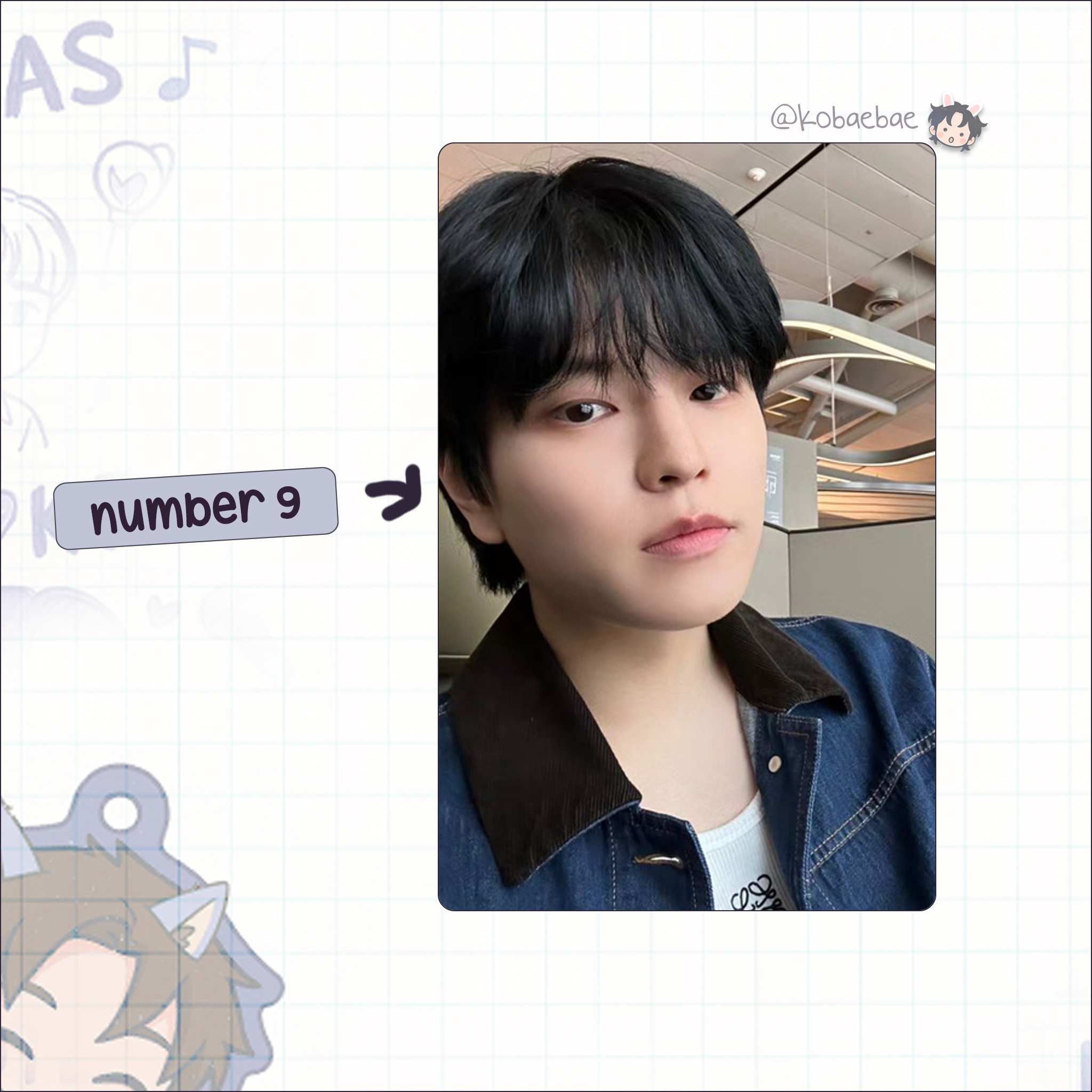 Skz (Stray Kids) - Seungmin handmade photocards kpop inspired - Set 9