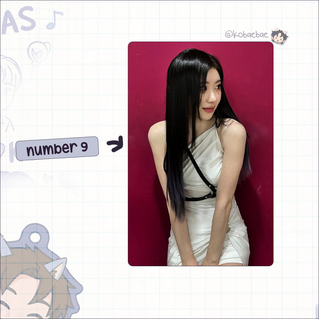 Itzy - Chae handmade photocards kpop inspired - Set 3
