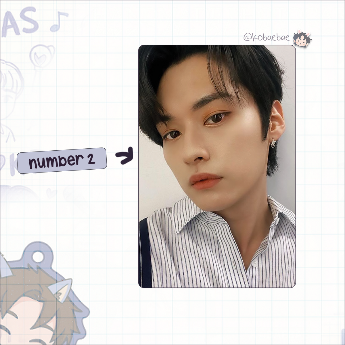 Skz - Lino Handmade photocards kpop inspired - Bias set 4