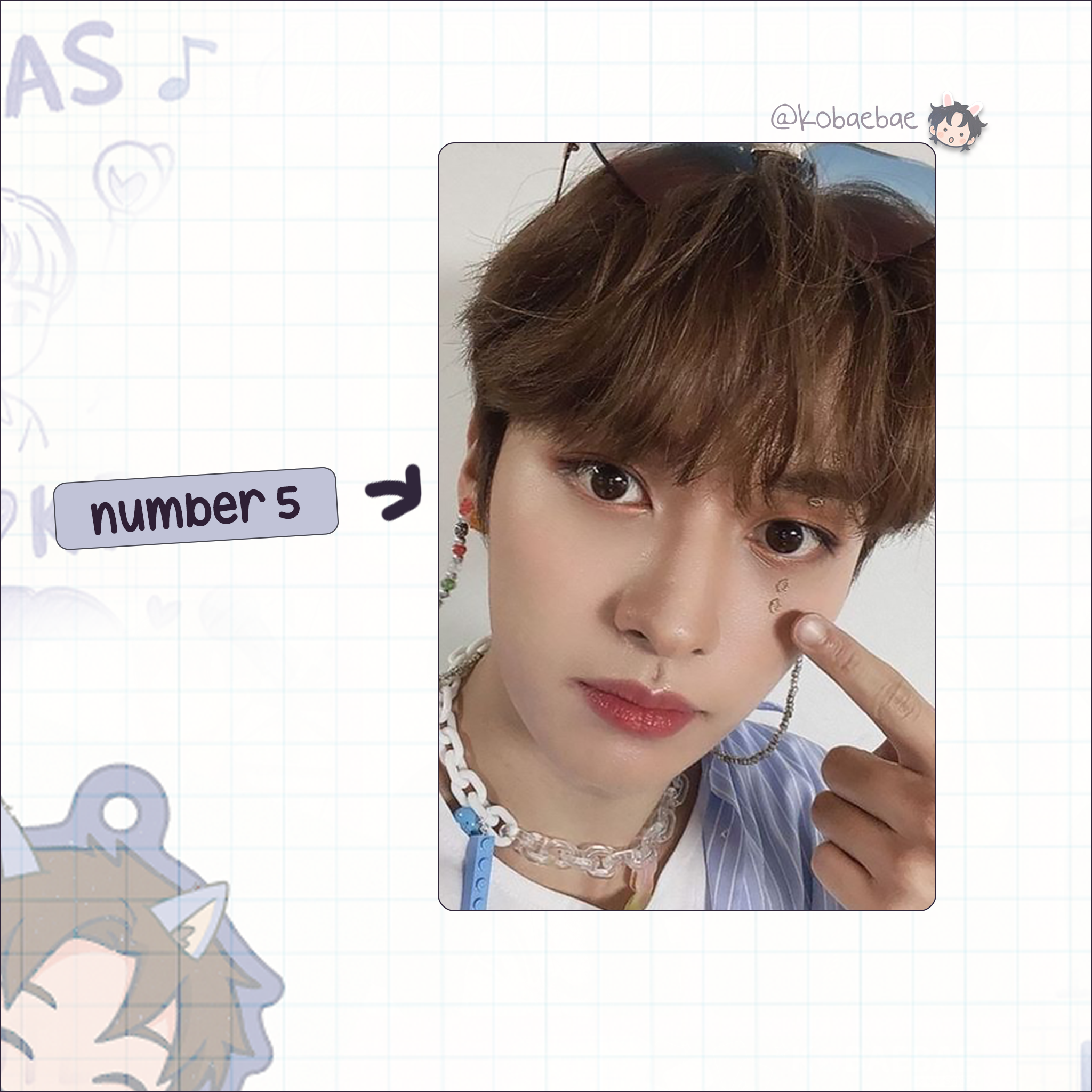 Skz (Stray Kids) - Lee Know handmade photocards kpop inspired - Set 10