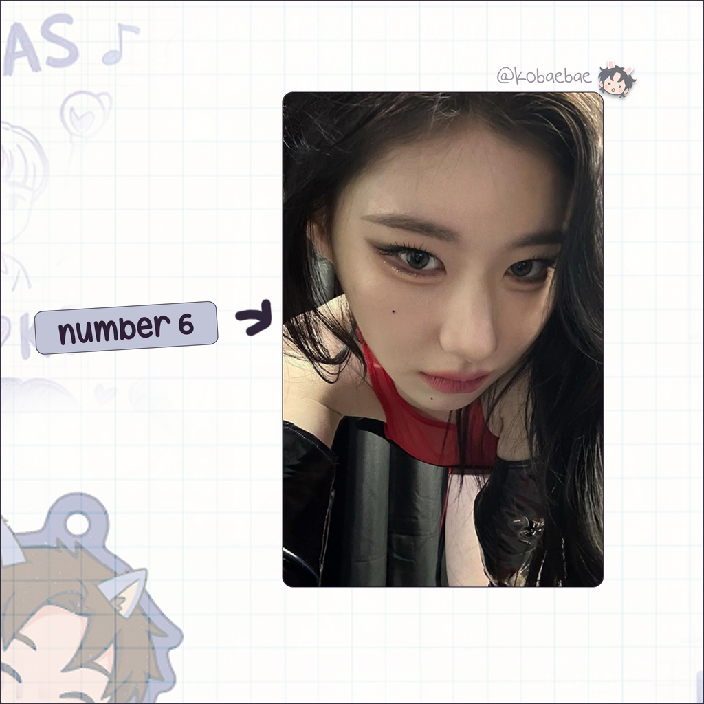 Itzy - Chae handmade photocards kpop inspired - Set 3