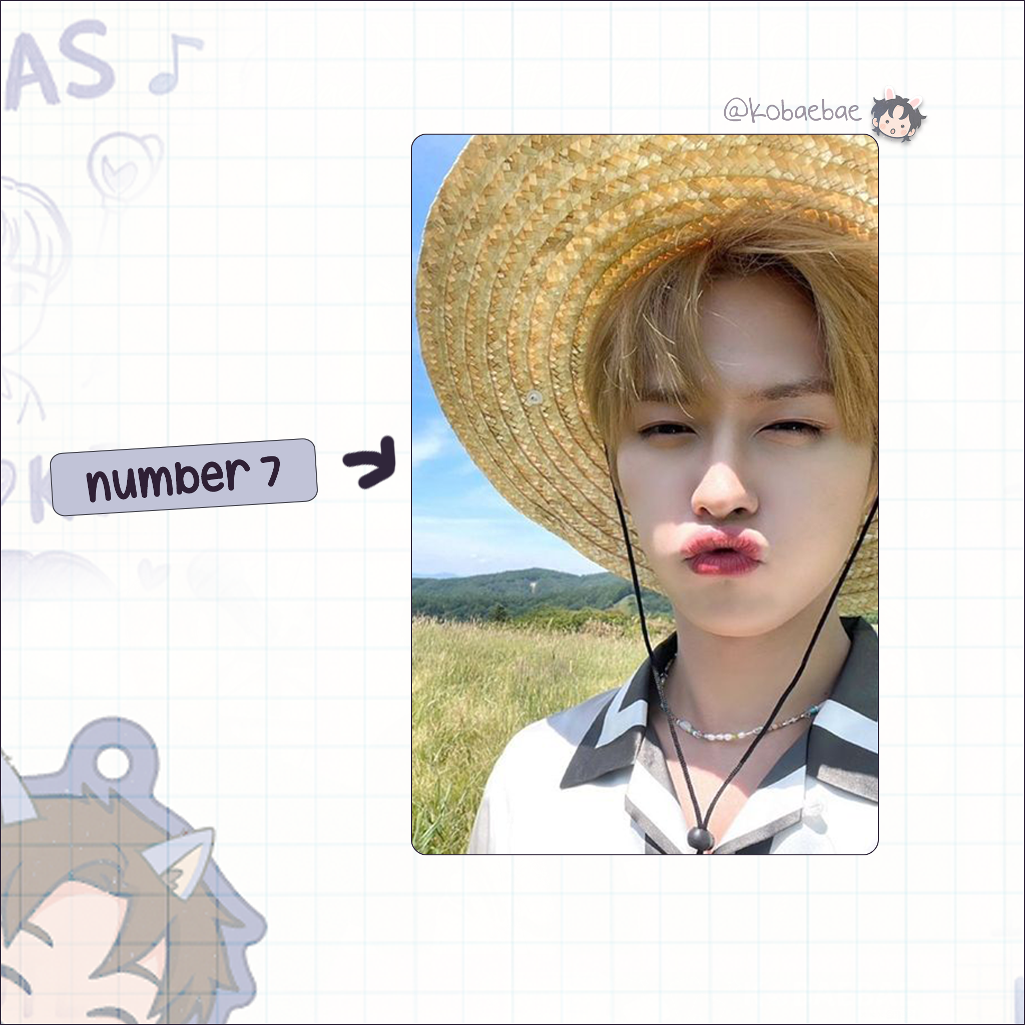 Skz (Stray Kids) - Lee Know handmade photocards kpop inspired - Set 10