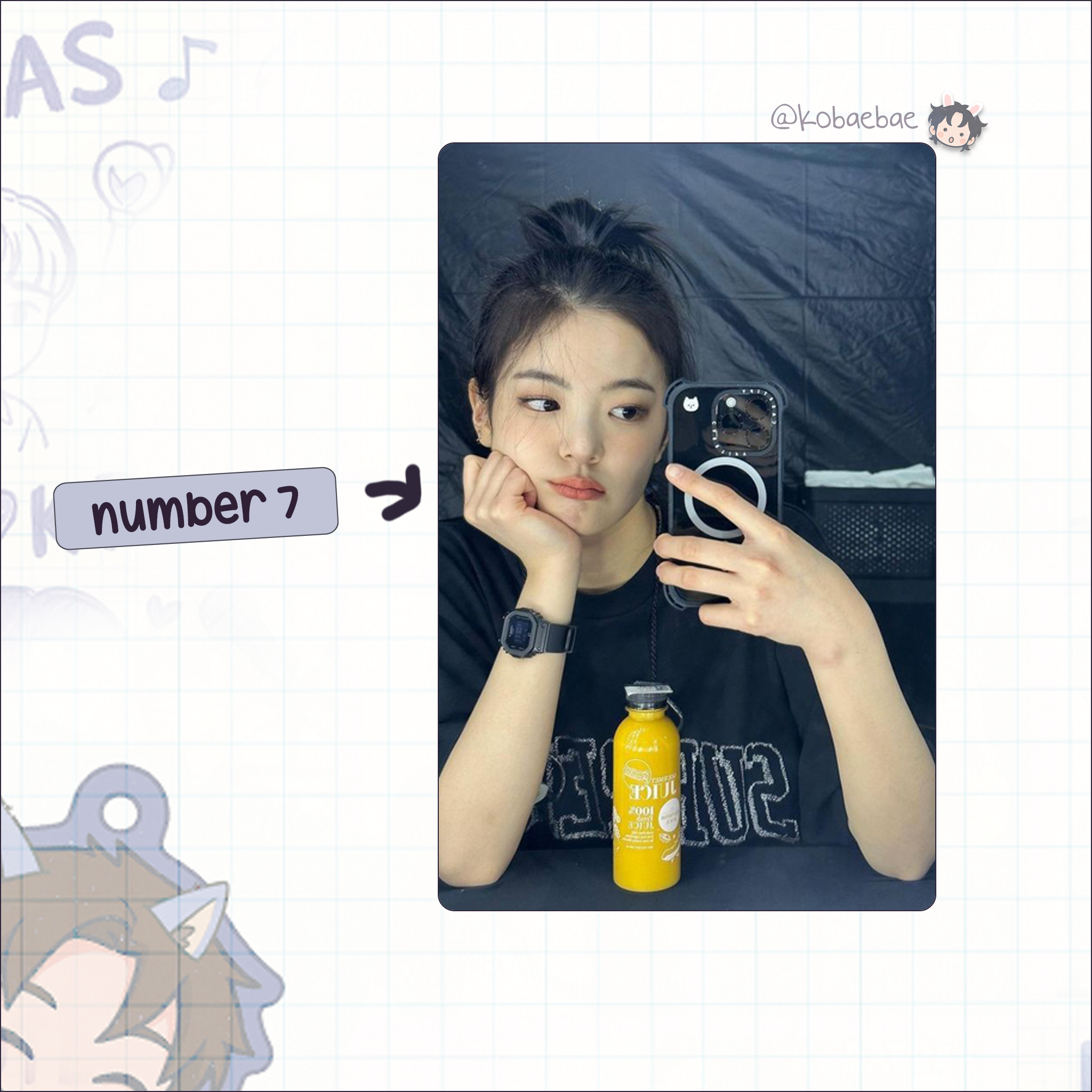 Itzy - Lia handmade photocards kpop inspired - Set 3
