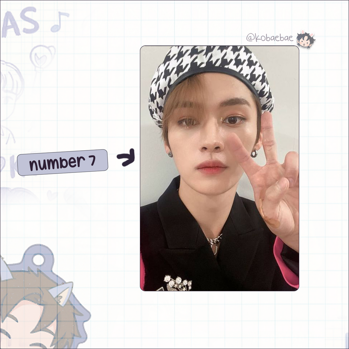 Skz - Lino Handmade photocards kpop inspired - Bias set 4