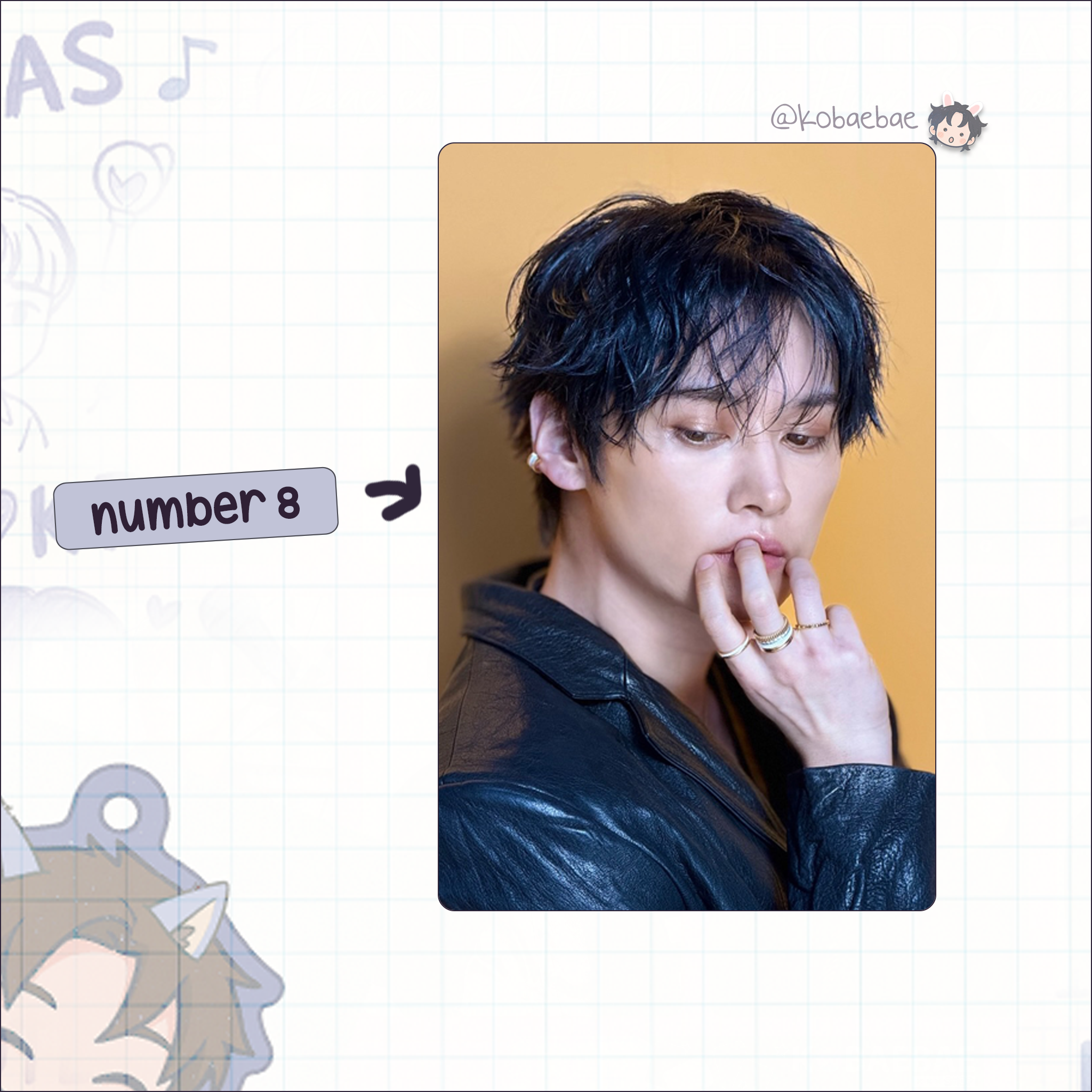 Skz (Stray Kids) - Lee Know handmade photocards kpop inspired - Set 10