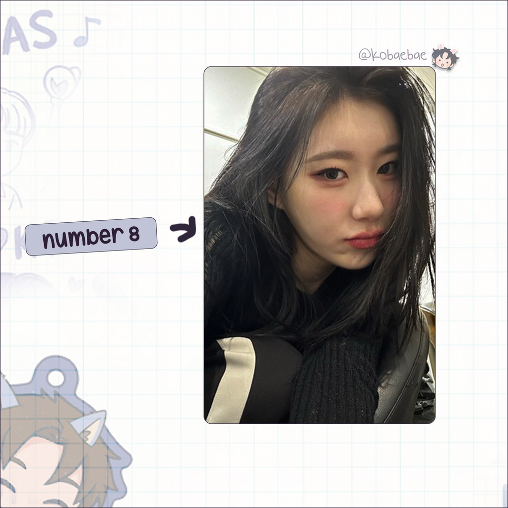 Itzy - Chae handmade photocards kpop inspired - Set 3
