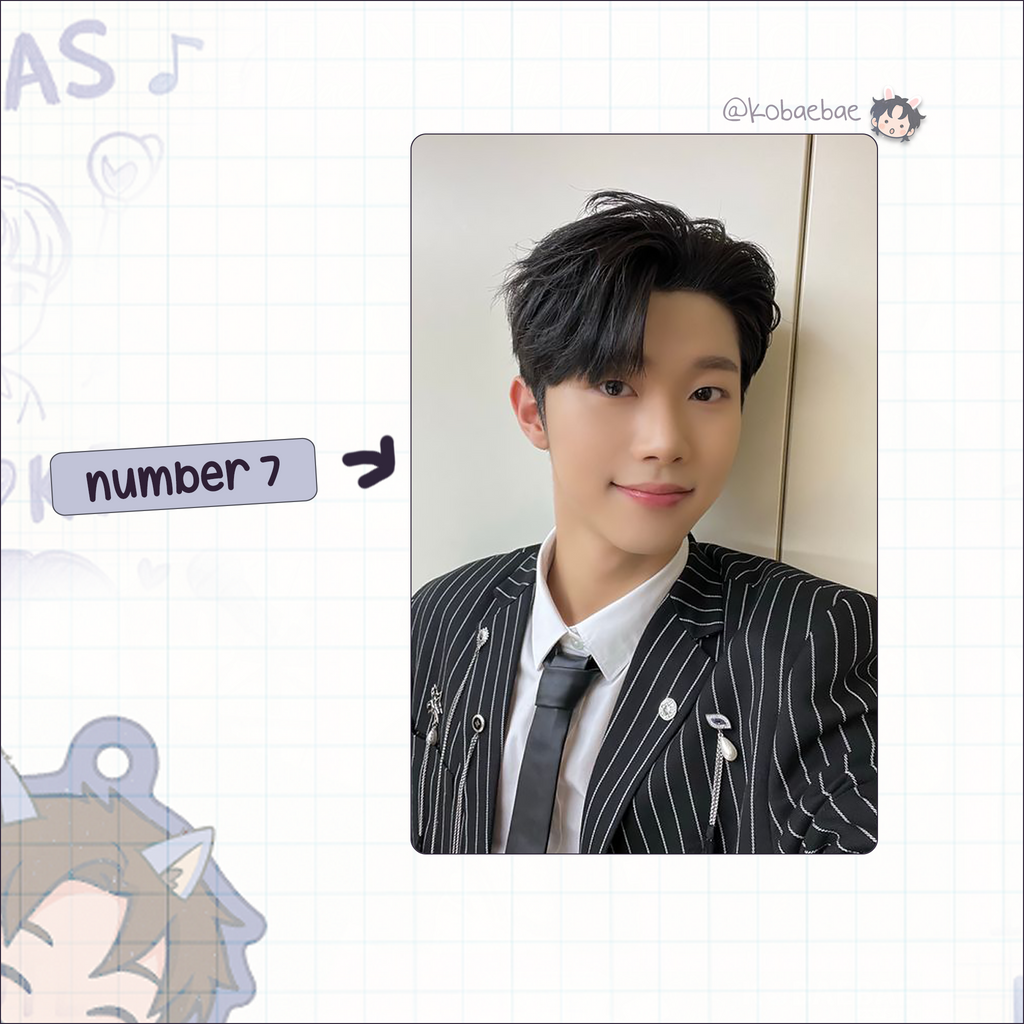 Xkrs - Hyunwoo handmade photocards kpop inspired - Set 1