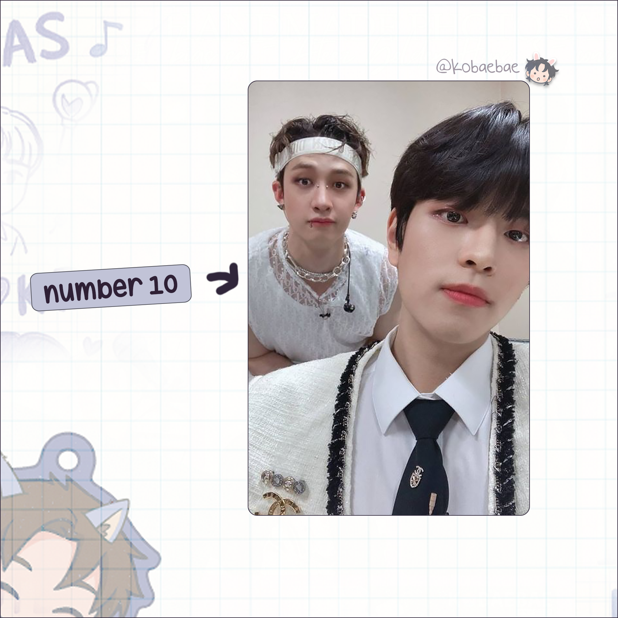 Stray Kids (Skz) - Ot8 Unit Handmade photocards kpop inspired - Bias set 4