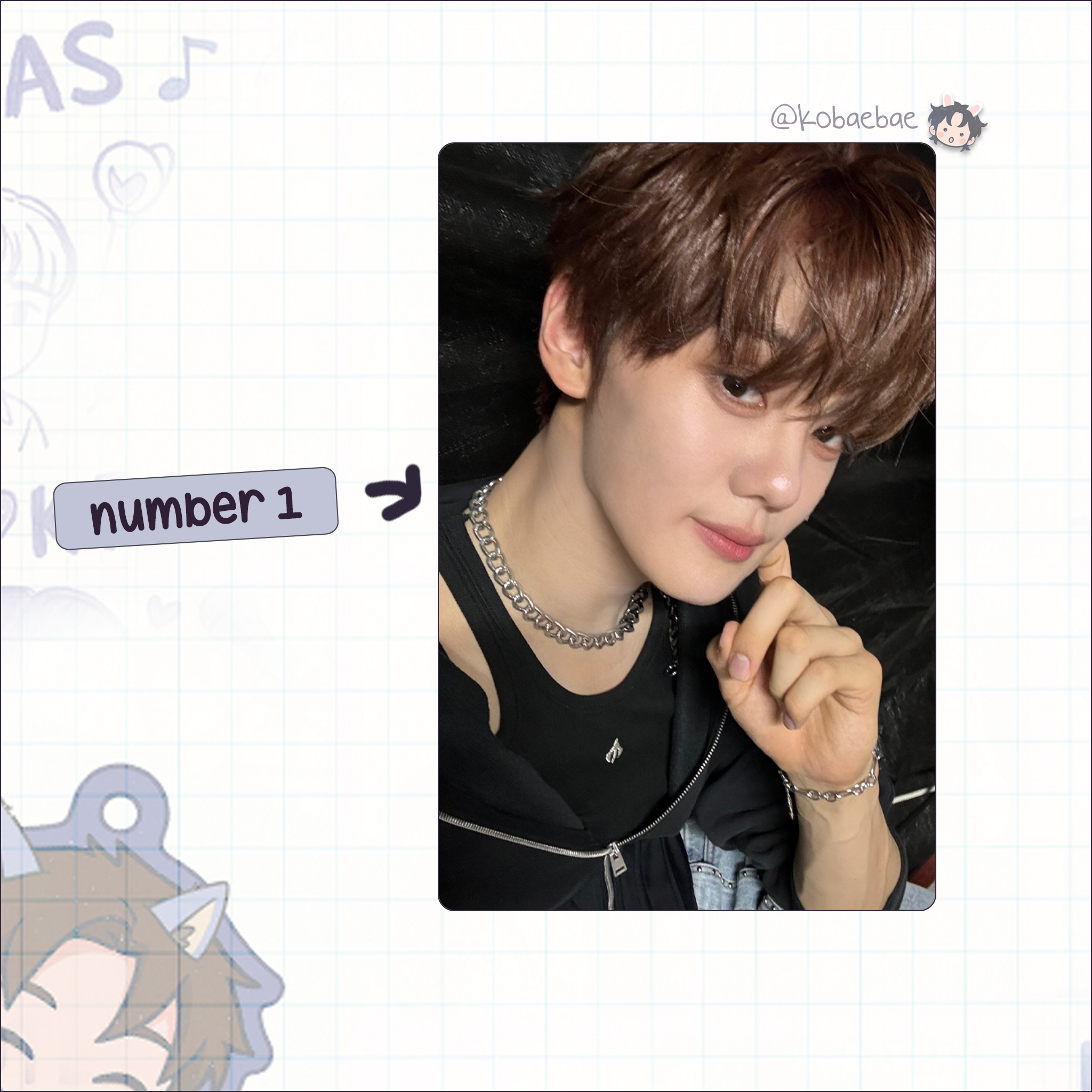 Zb1 - Gyuvin handmade photocards kpop inspired - Set 3