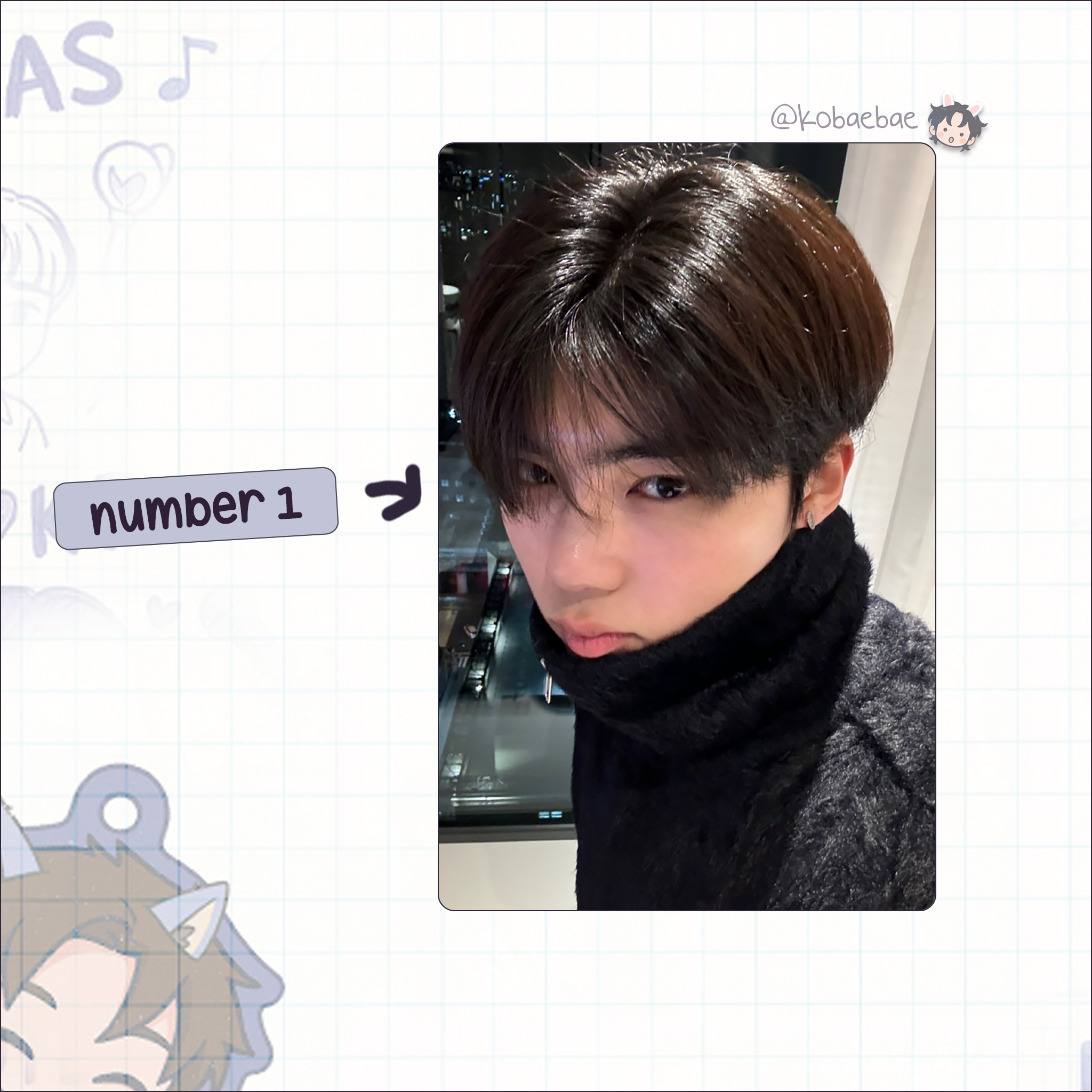 Zb1 - Gunwook handmade photocards kpop inspired - Set 2