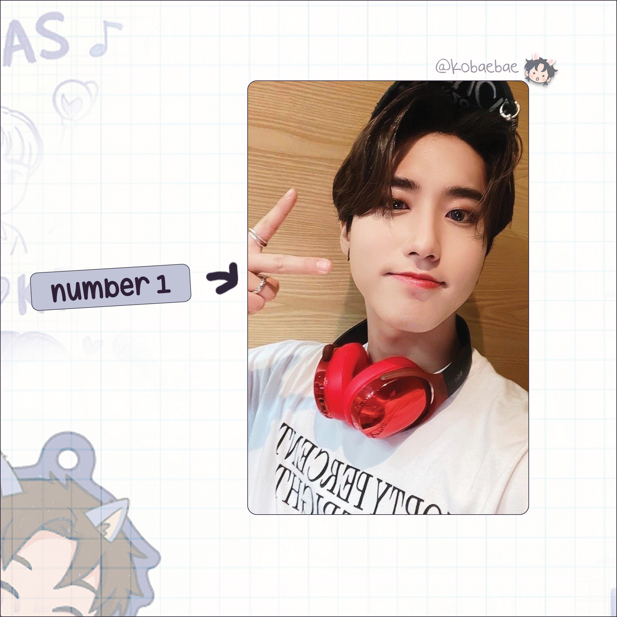 Skz (Stray Kids) - Han handmade photocards kpop inspired - Set 6