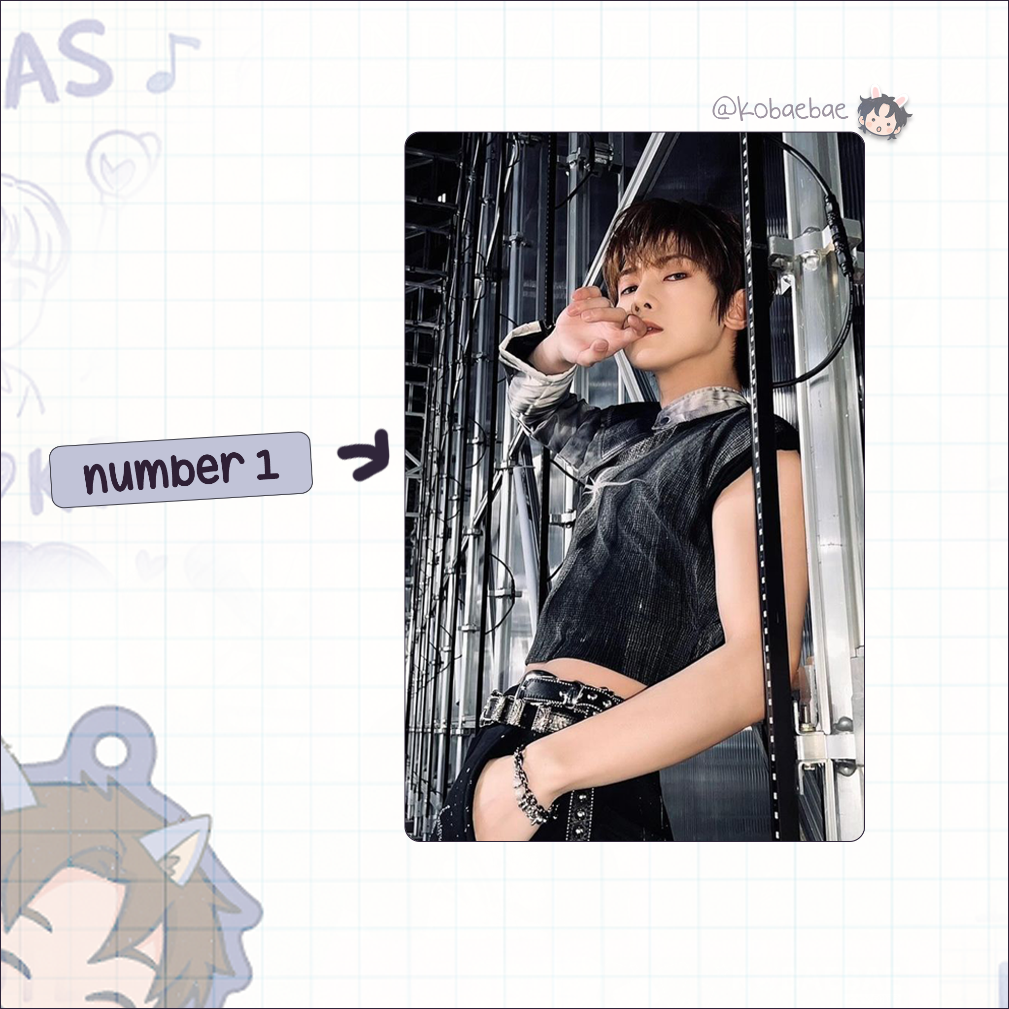 Atz - Yeosang handmade photocards kpop inspired - Set 5