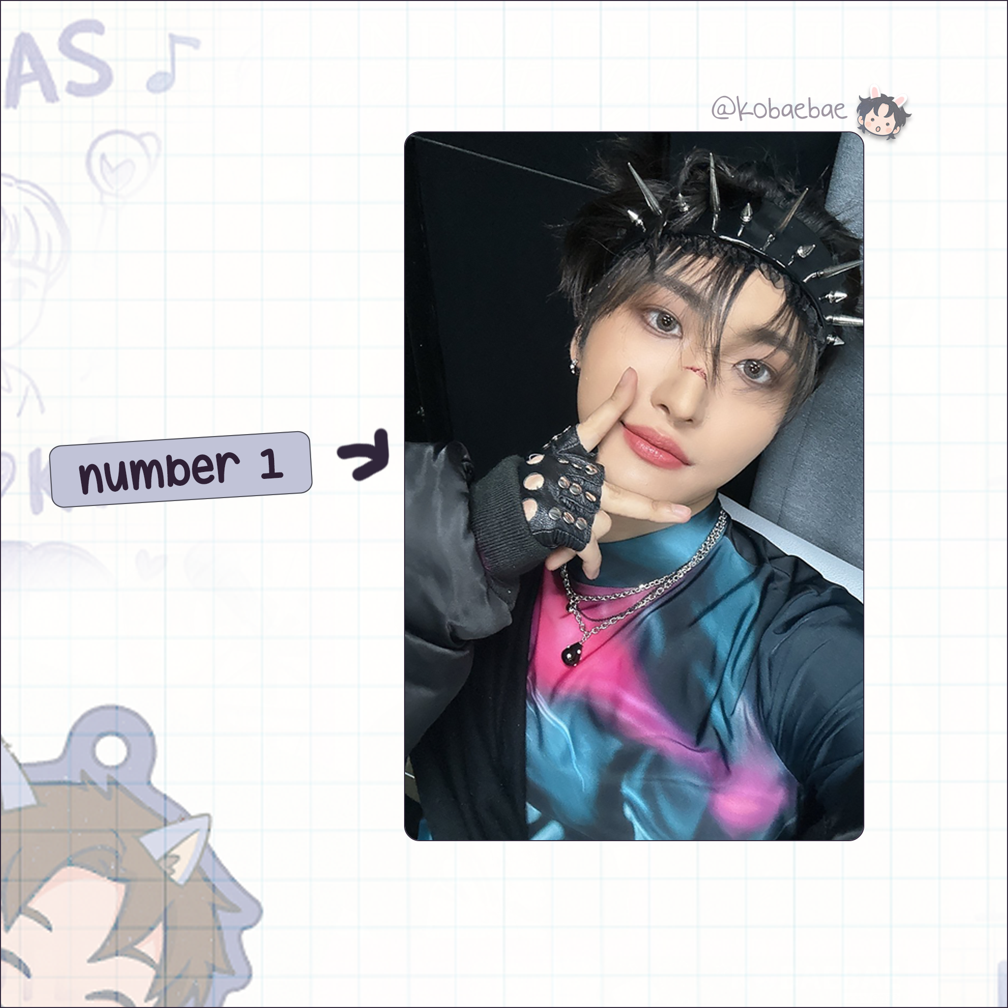 Atz - Seonghwa handmade photocards kpop inspired - Set 5