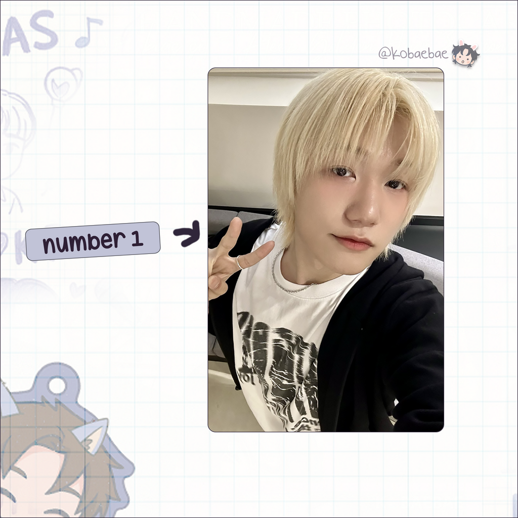 P1H - Seob handmade photocards kpop inspired - Set 2