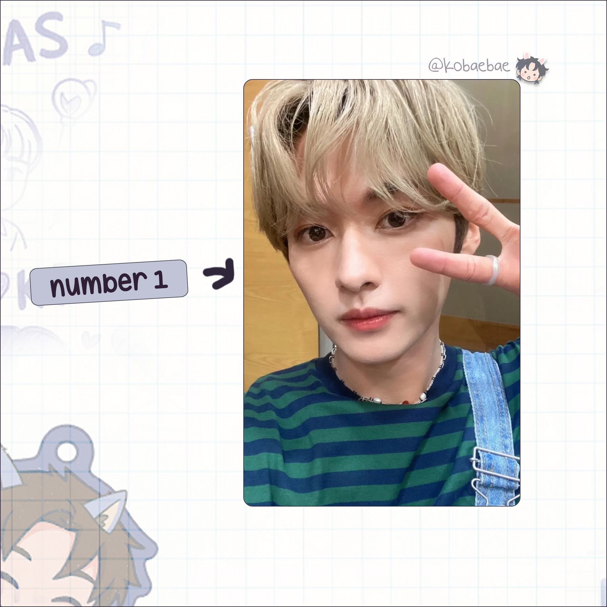 Skz (Stray Kids) - Lino handmade photocards kpop inspired - Set 6