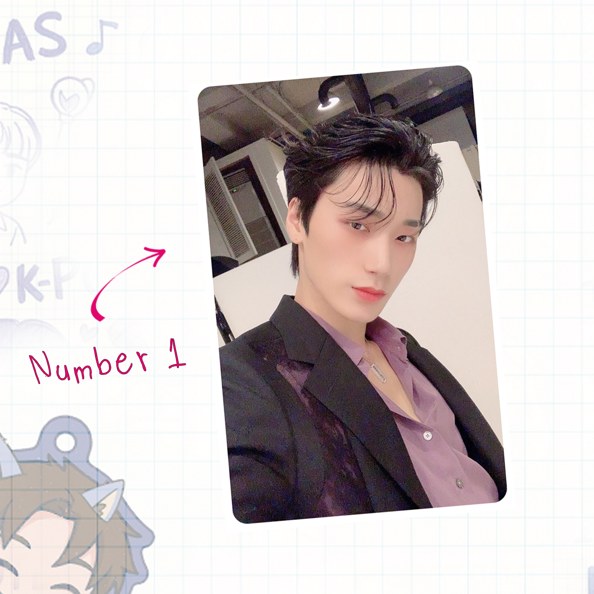 Atz - Sannie handmade photocards kpop inspired - Set 1