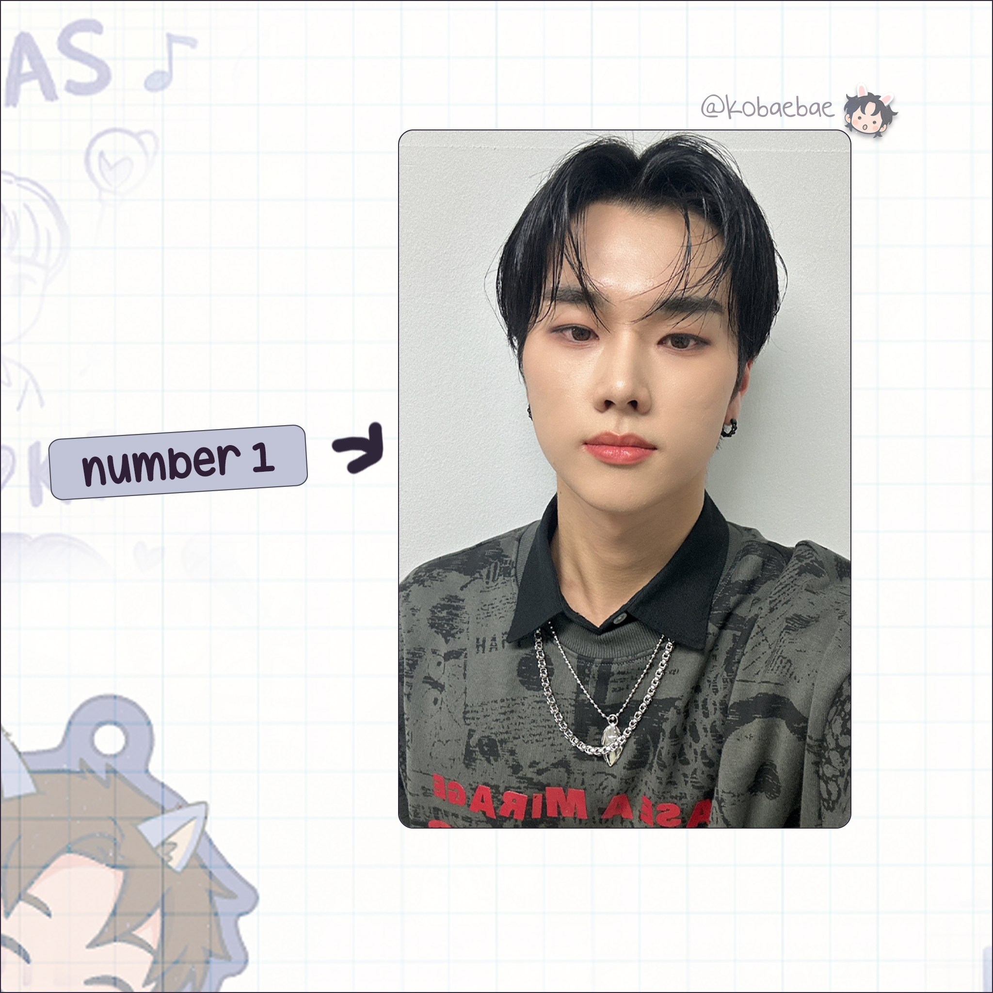 XHR (Xdinary Heroes) - Jungsu Handmade photocards kpop inspired - Bias set 3