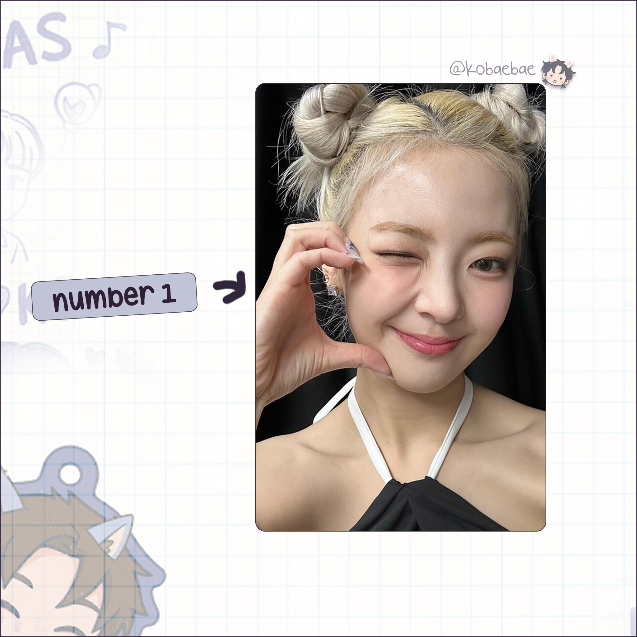 Itz - Lia handmade photocards kpop inspired - Set 2