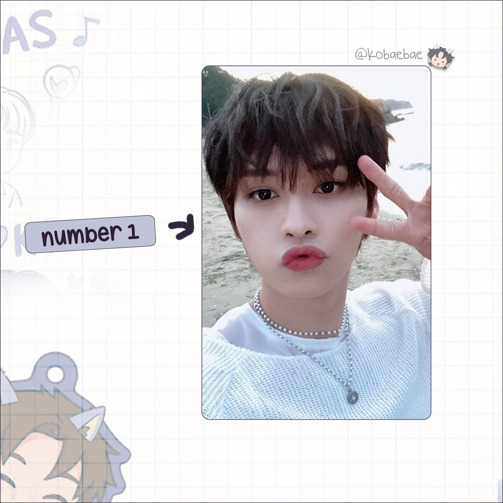 Stray Kids (Skz) - Lino Handmade photocards kpop inspired - Bias set 5