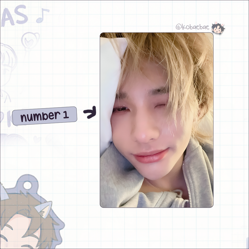 Skz (Stray Kids) - Hyunjin handmade photocards kpop inspired - Set 9