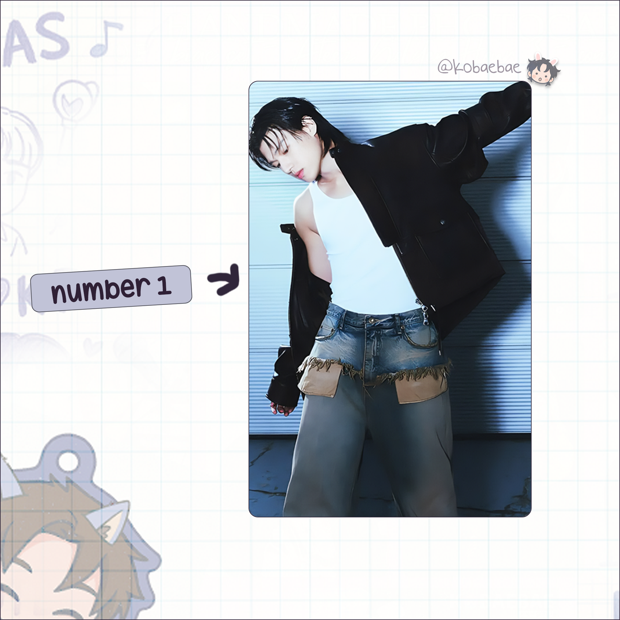 Atz - G.Q. Handmade photocards kpop inspired - Woo bias set