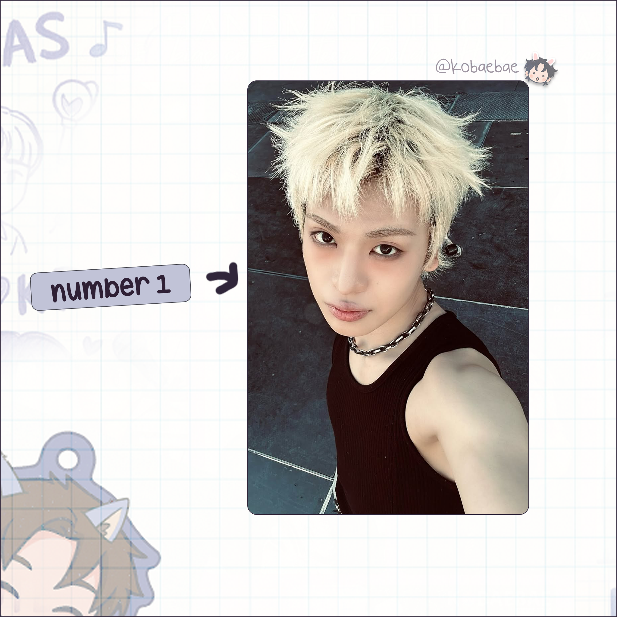 Xkrs - Yechan handmade photocards kpop inspired - Set 1