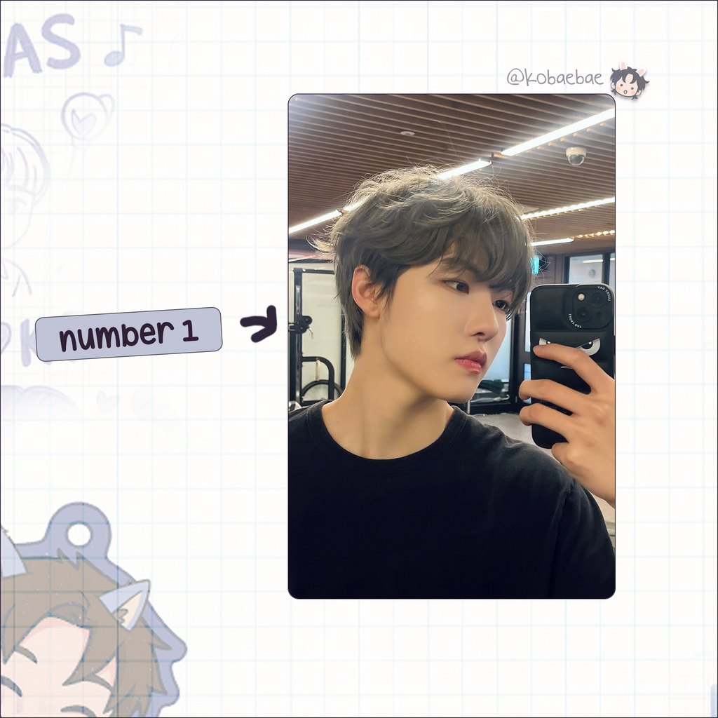 Xikers - Junghoon handmade photocards kpop inspired - Set 2