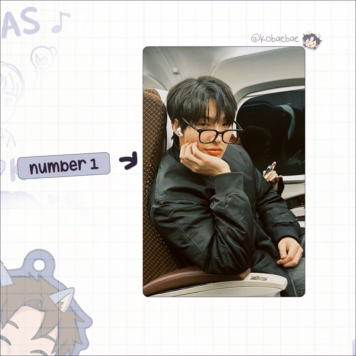 Ateez - Mingi handmade photocards kpop inspired - set 7