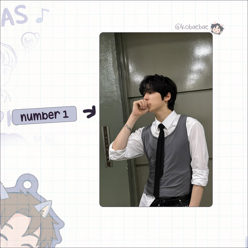 Atz - Yunho handmade photocards kpop inspired - Set 4