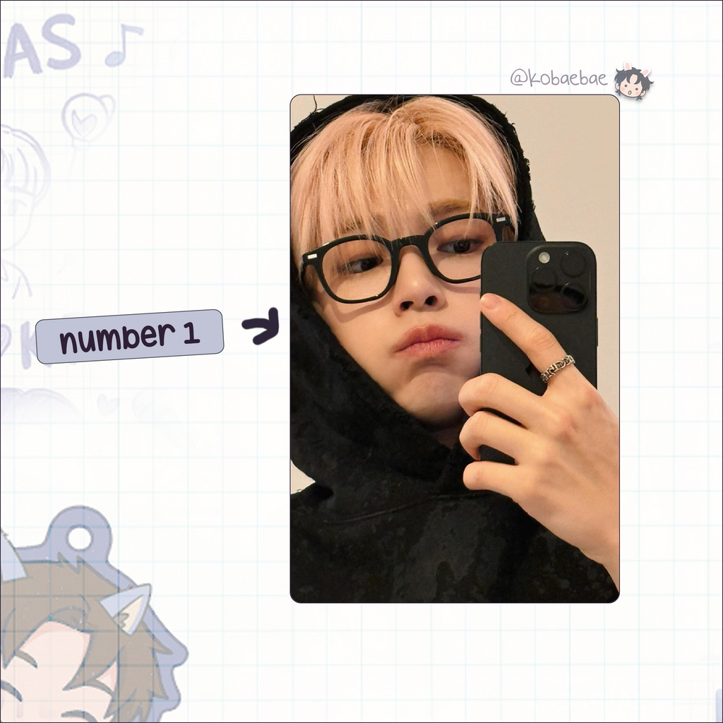 Zb1 - Hanbin handmade photocards kpop inspired - Set 2