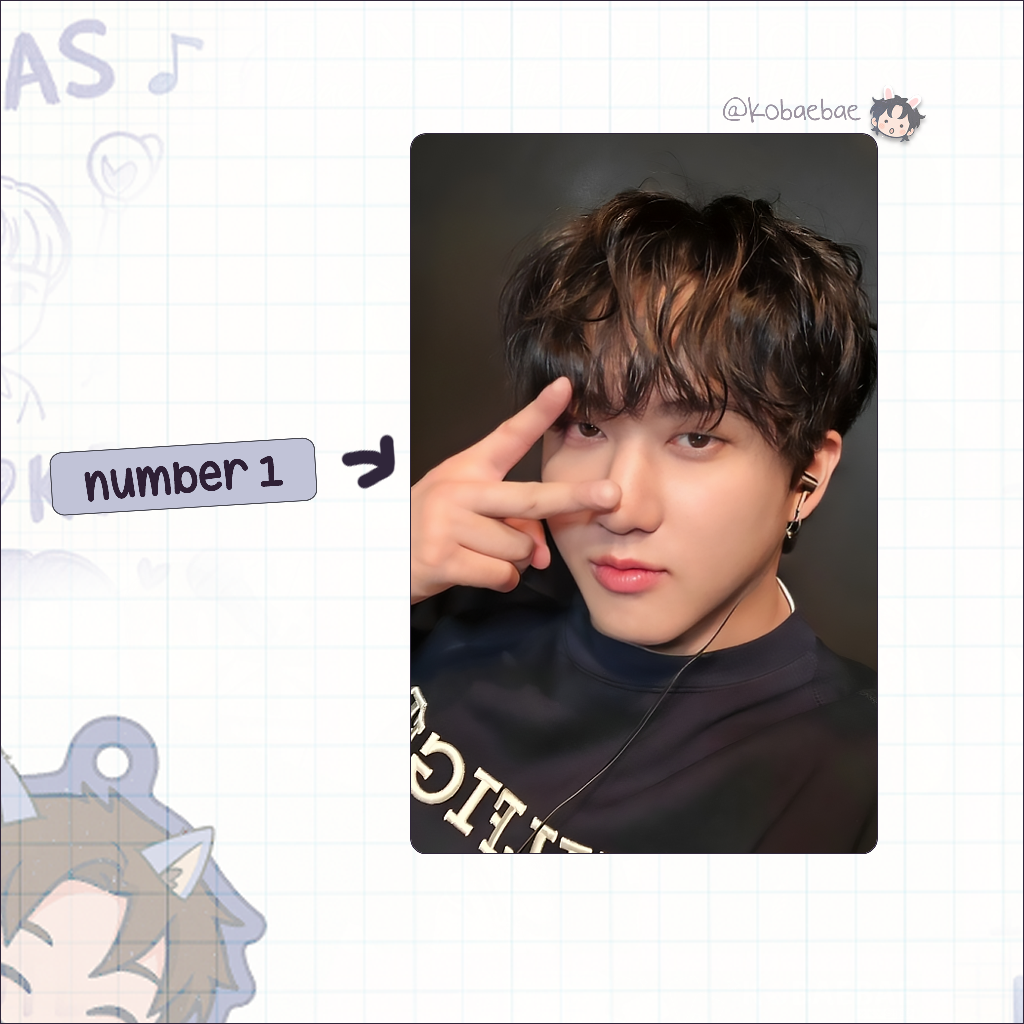 Stray Kids (Skz) - Bin Handmade photocards kpop inspired - Bias set 7