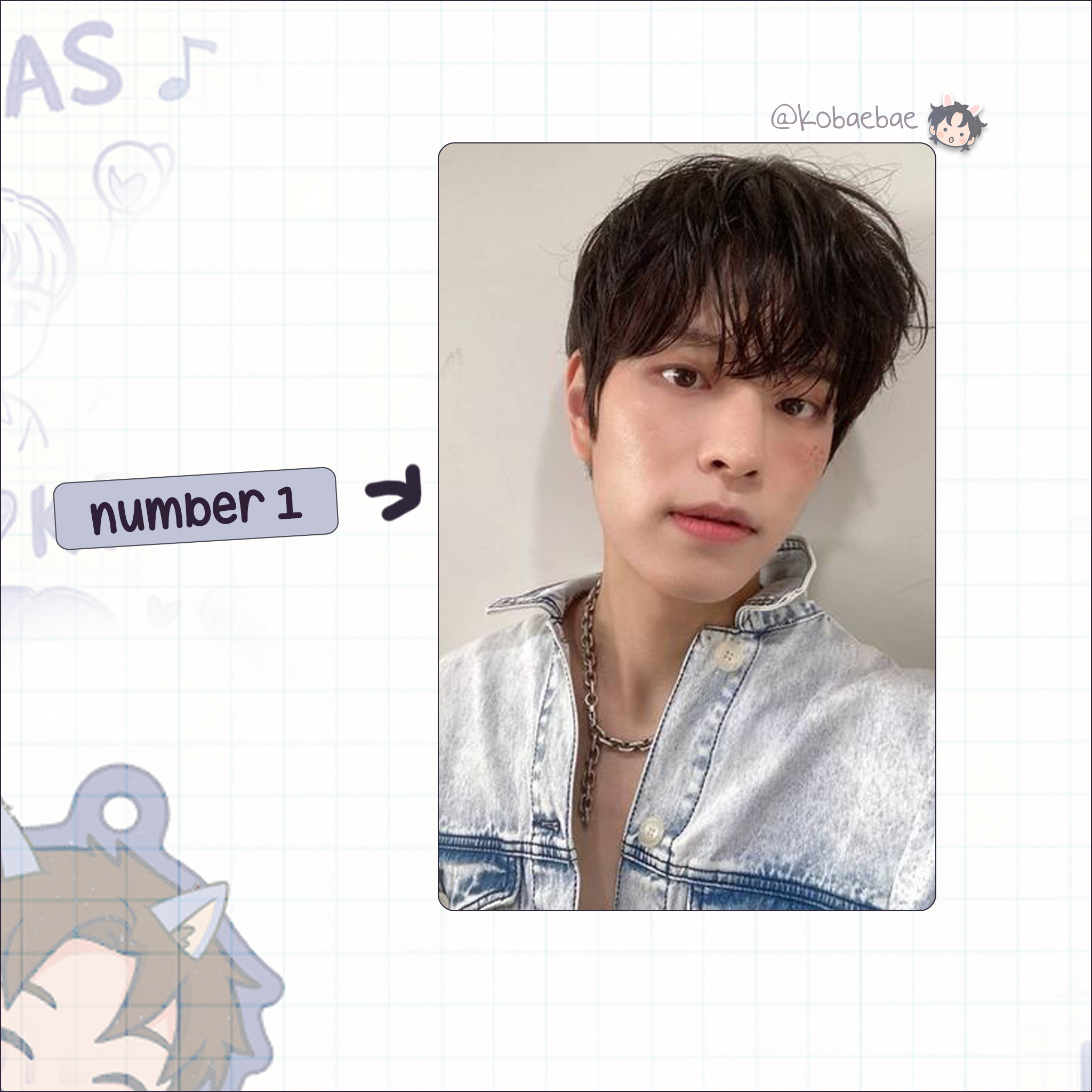 Skz (Stray Kids) - Seungmin handmade photocards kpop inspired - Set 8