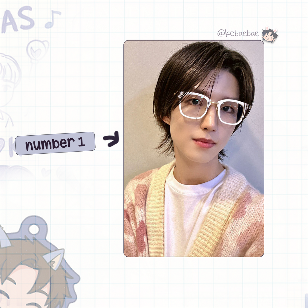 XHR (Xdinary Heroes) - JunHan Handmade photocards kpop inspired - Bias set 3
