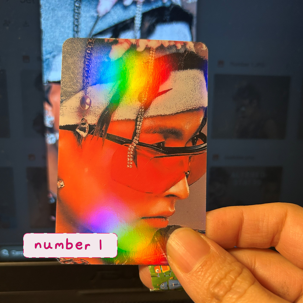 Atz - Rainbow holo Handmade photocards kpop inspired - holographic Bias Set 2