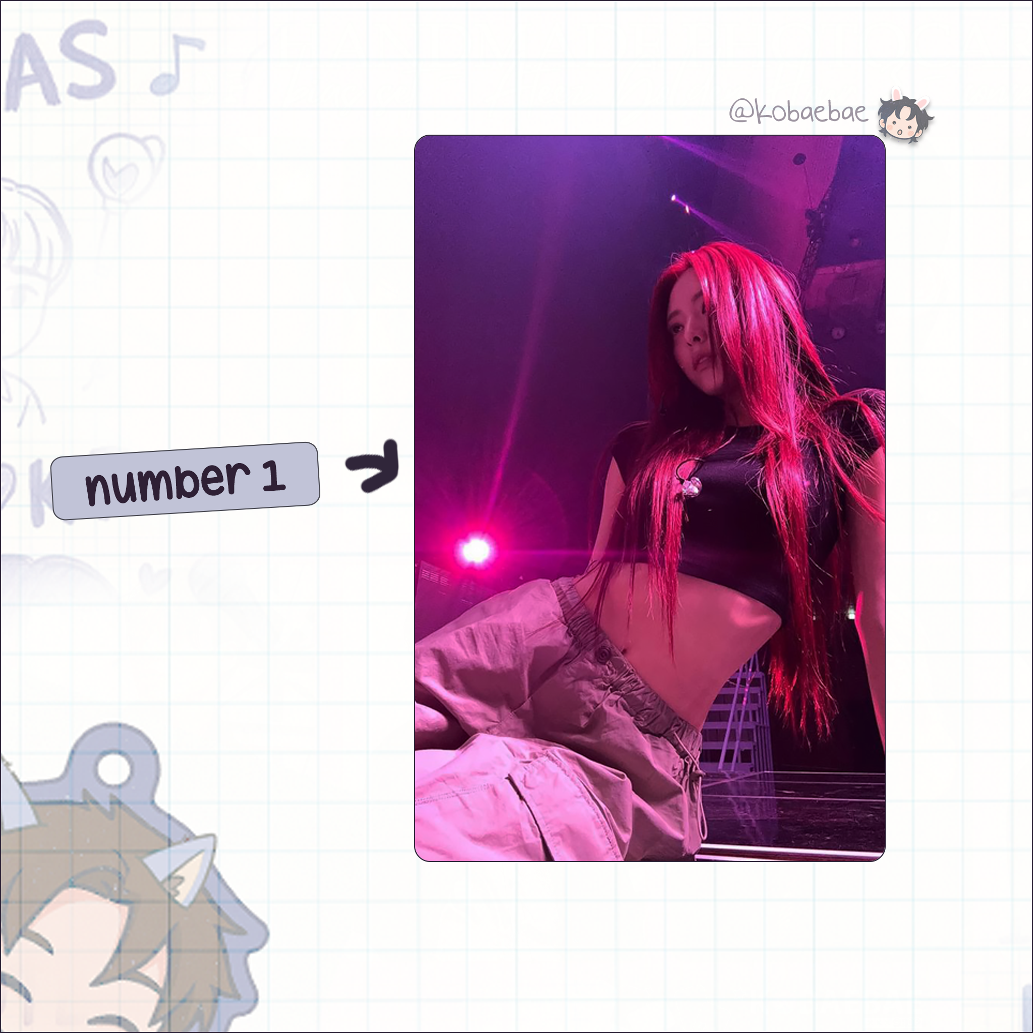 Itzy - Yuna handmade photocards kpop inspired - Set 3
