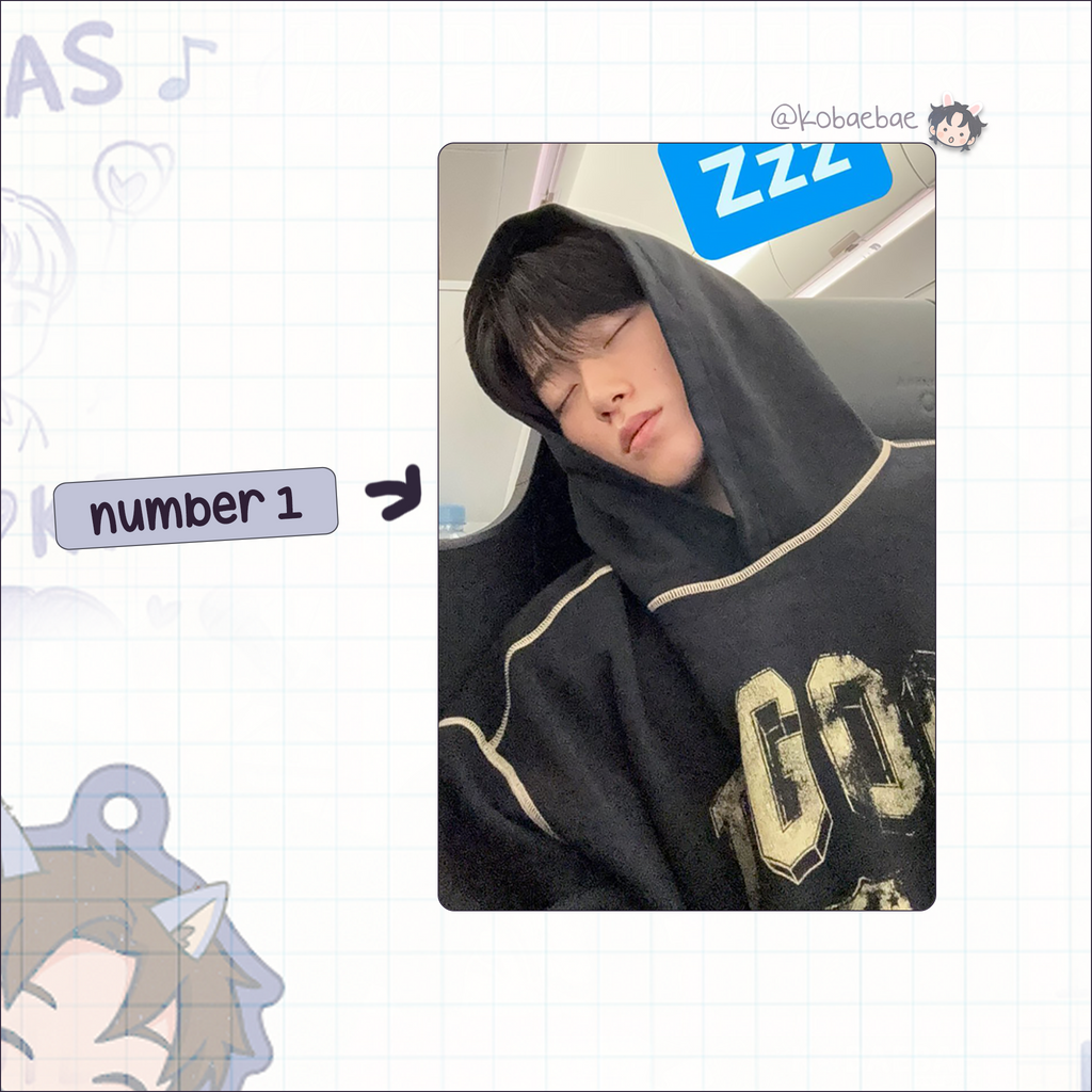 Ateez - San handmade photocards kpop inspired - set 6
