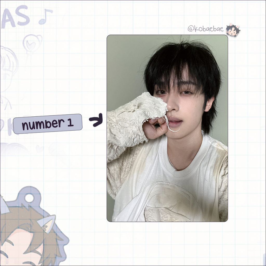 XHR (Xdinary Heroes) - Gaon Handmade photocards kpop inspired - Bias set 3