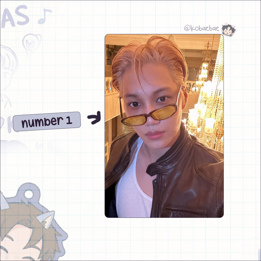 Kai - handmade photocards kpop inspired - bias set