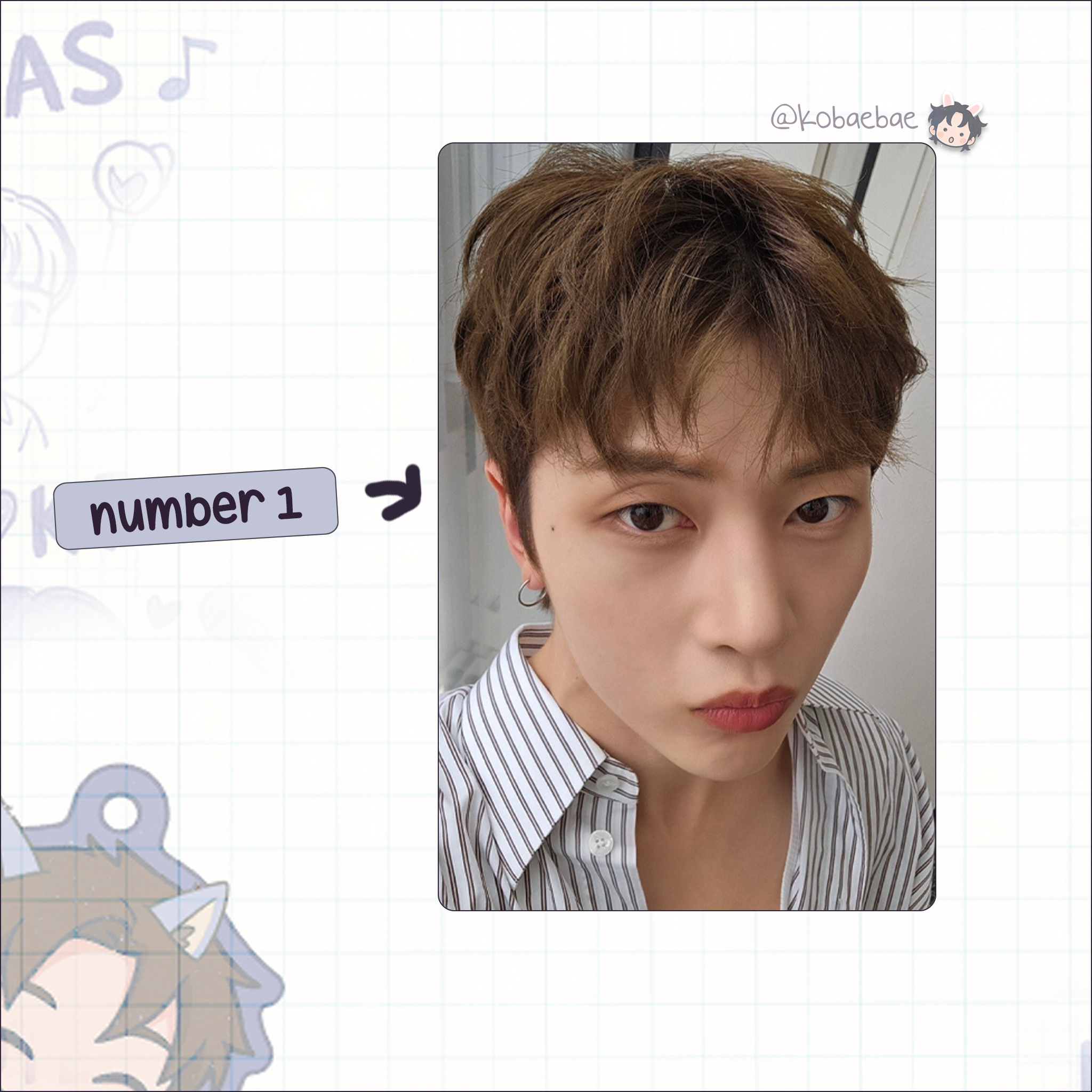 Zb1 - Matthew handmade photocards kpop inspired - Set 3