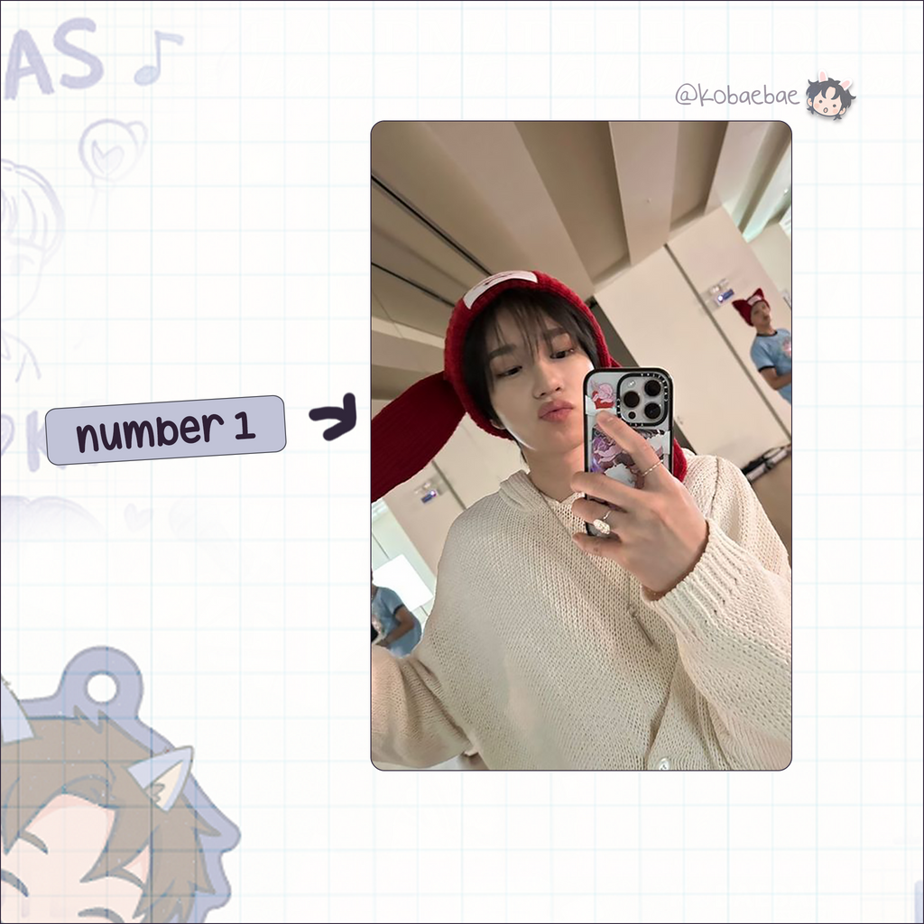 P1H - Theo handmade photocards kpop inspired - Set 2