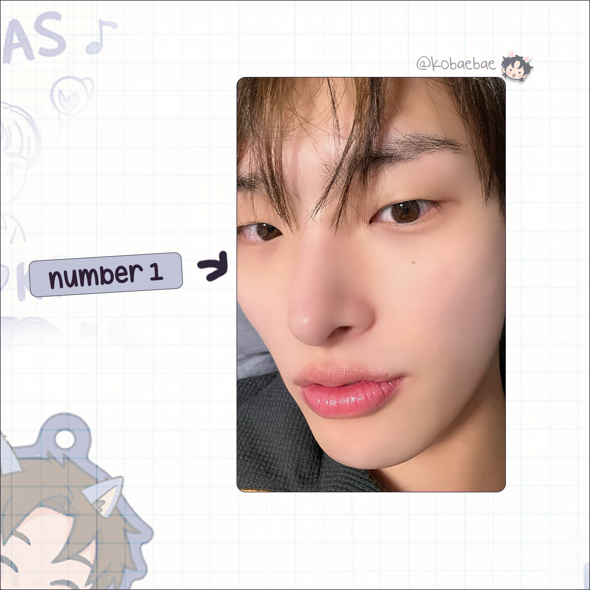 Atz - Mingi handmade photocards kpop inspired - Set 5