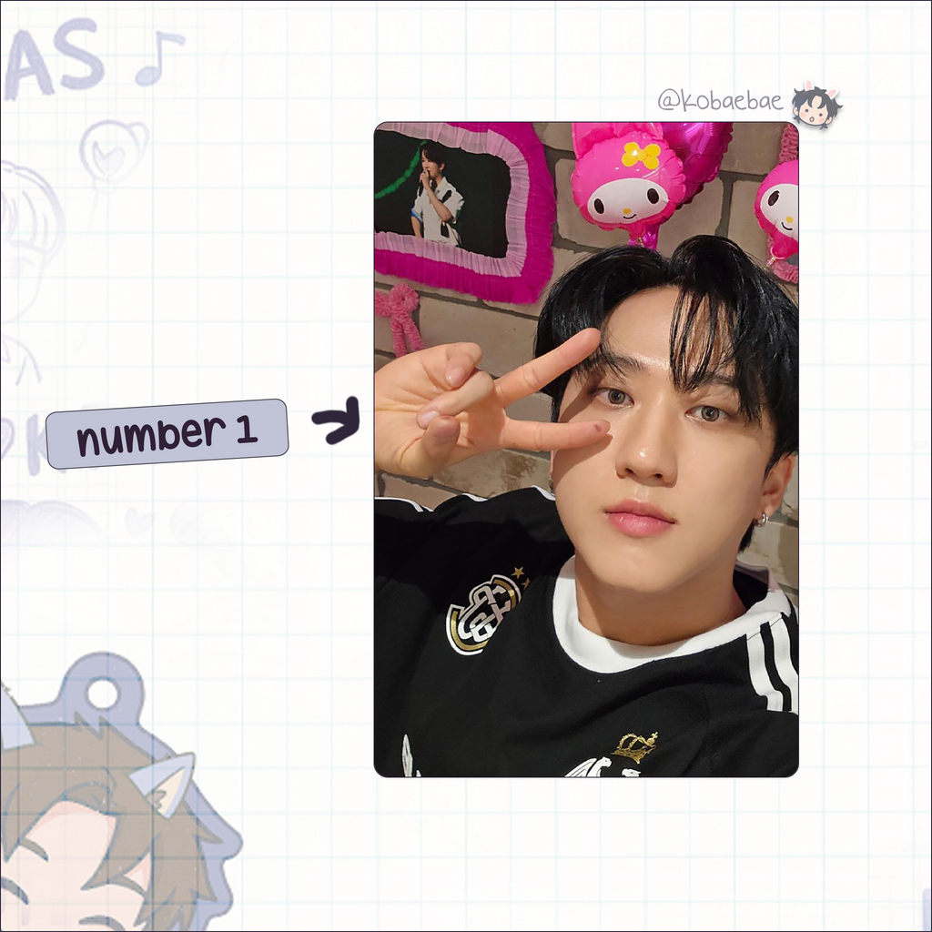 Skz (Stray Kids) - Changbin handmade photocards kpop inspired - Set 8