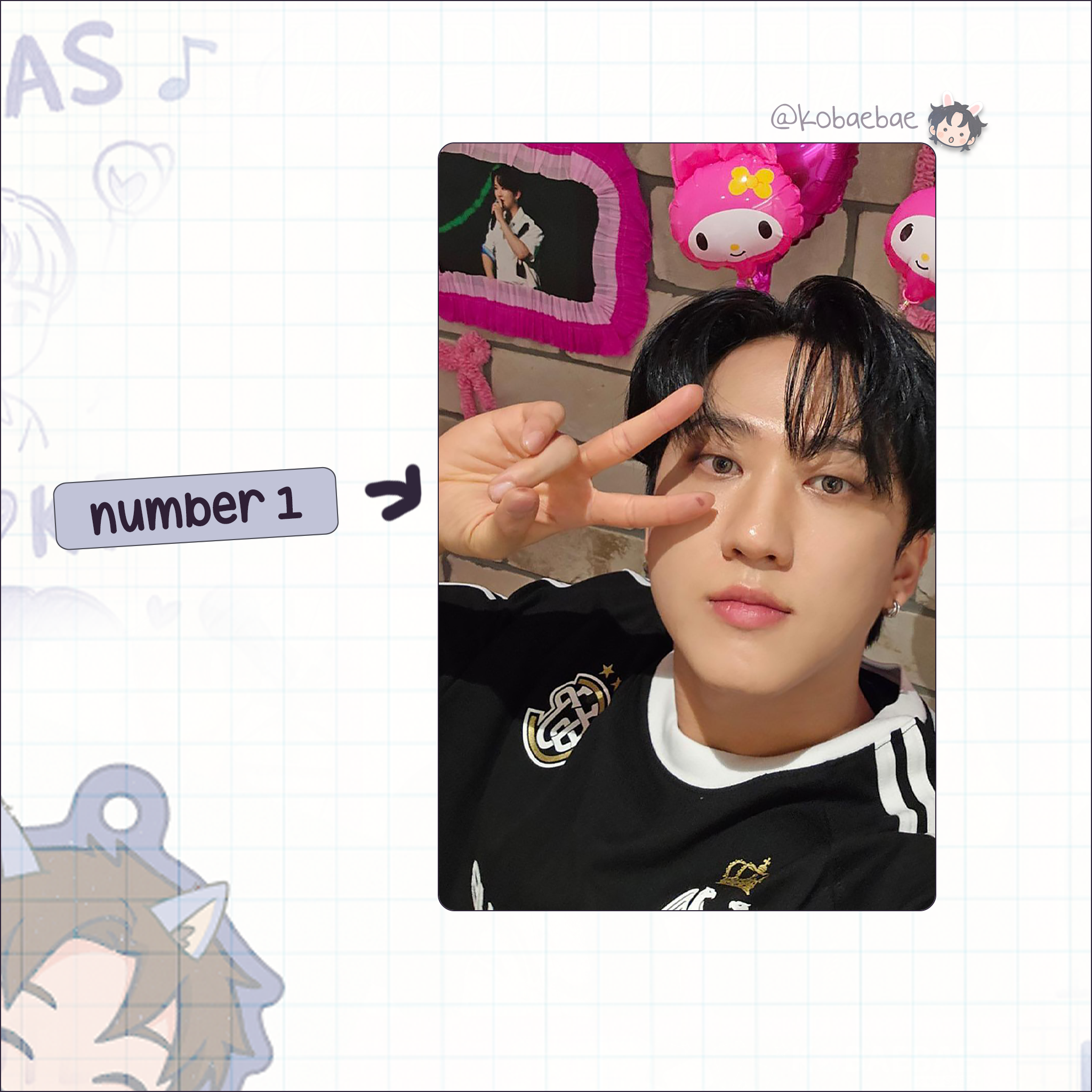 Skz (Stray Kids) - Changbin handmade photocards kpop inspired - Set 8