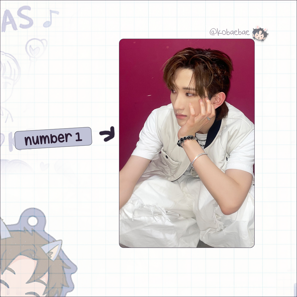 Xikers - Seeun handmade photocards kpop inspired - Set 2
