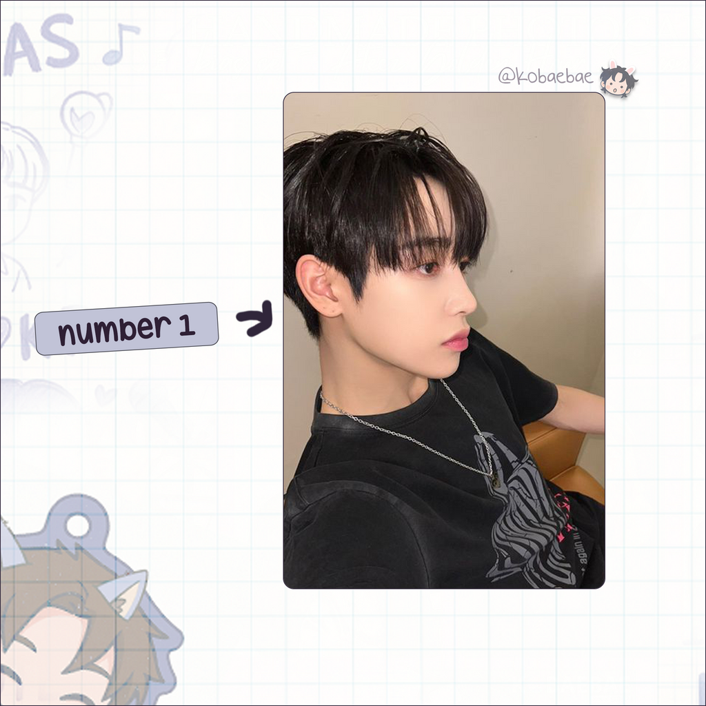 Xkrs - Hunter handmade photocards kpop inspired - Set 1