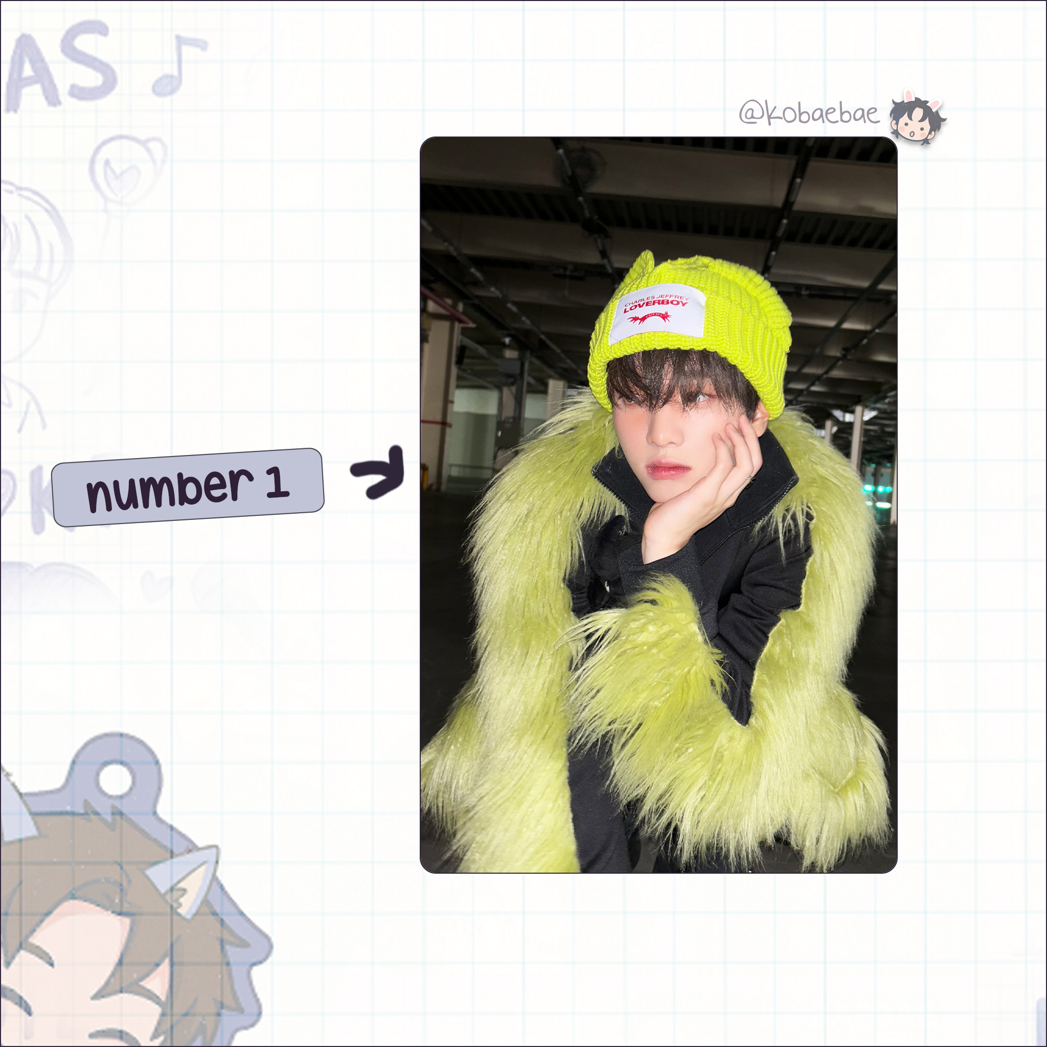 Xikers - Yujun handmade photocards kpop inspired - Set 2